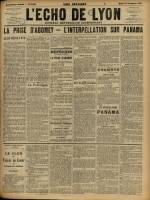 L'ECHO DE LYON, Quatrième Année - N°1223