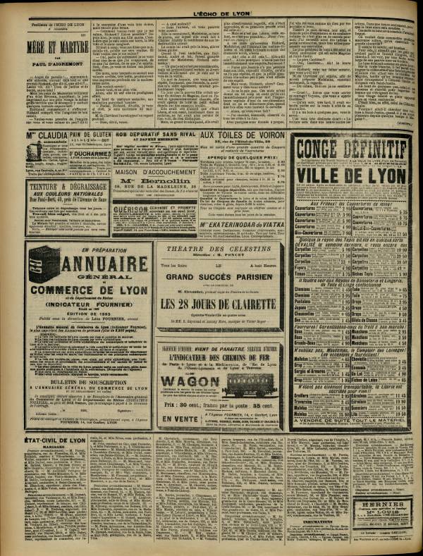 
						Affichage en mode lecture de la page
					