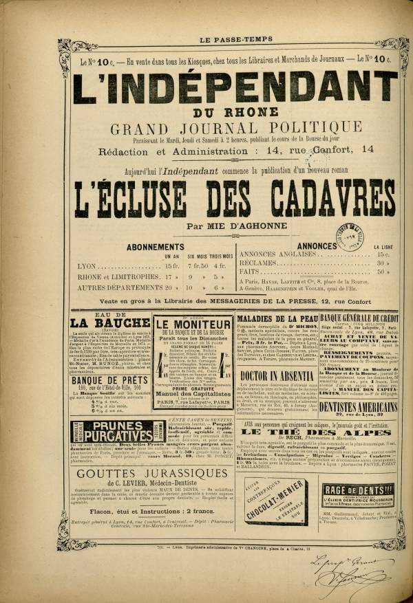 
						Affichage en mode lecture de la page
					
