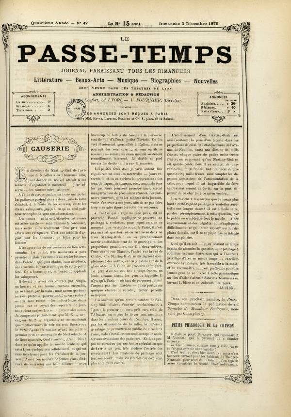 
						Affichage en mode lecture de la page
					
