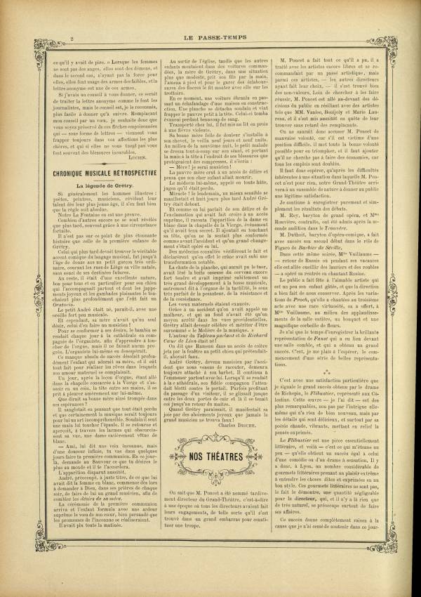 
						Affichage en mode lecture de la page
					