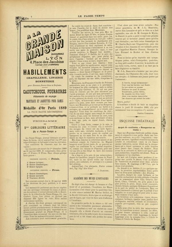 
						Affichage en mode lecture de la page
					