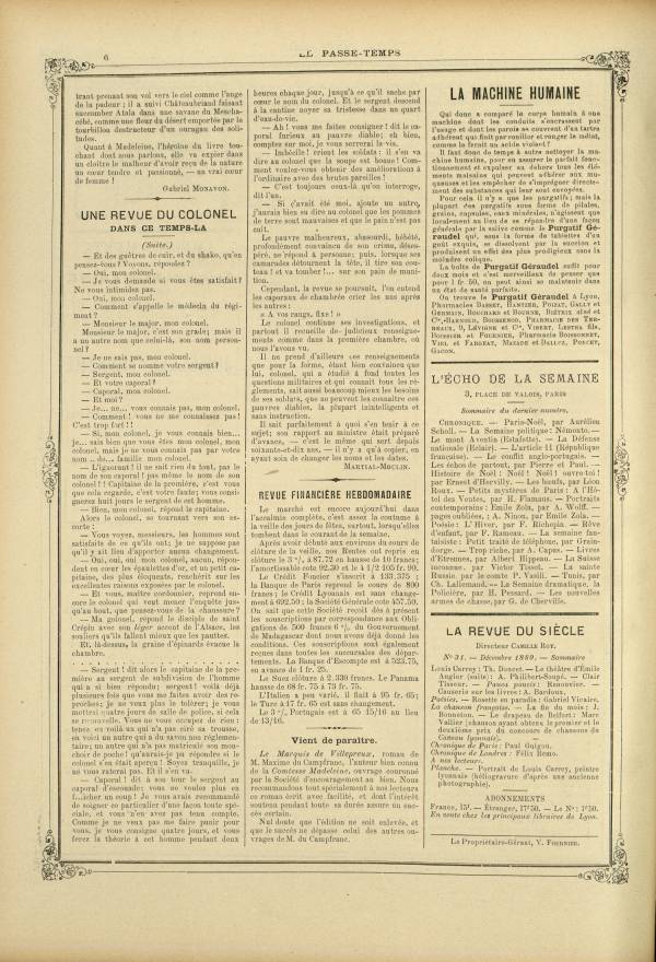 
						Affichage en mode lecture de la page
					