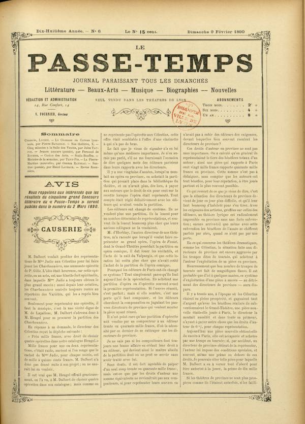 
						Affichage en mode lecture de la page
					