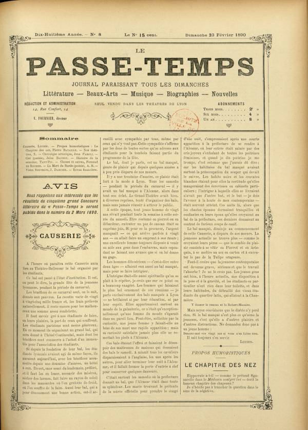 
						Affichage en mode lecture de la page
					