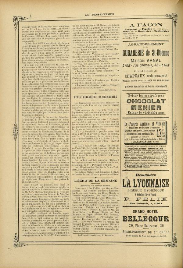 
						Affichage en mode lecture de la page
					
