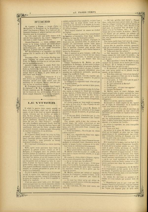 
						Affichage en mode lecture de la page
					