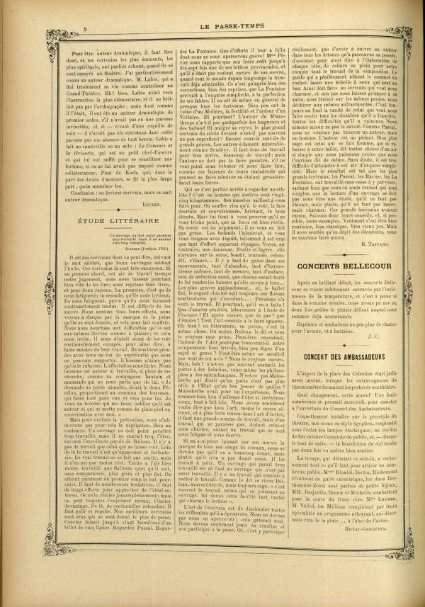 
						Affichage en mode lecture de la page
					