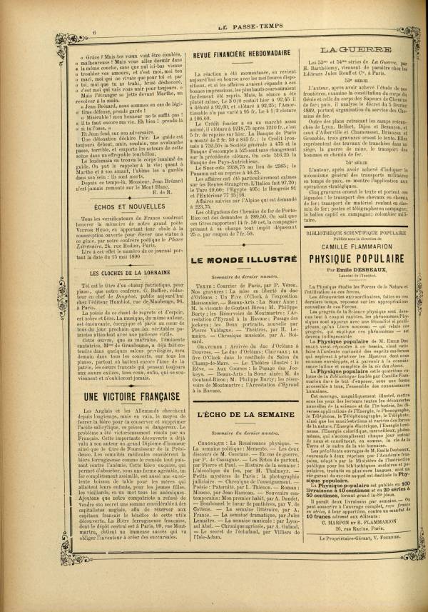 
						Affichage en mode lecture de la page
					