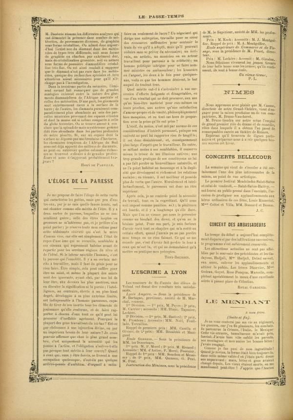 
						Affichage en mode lecture de la page
					