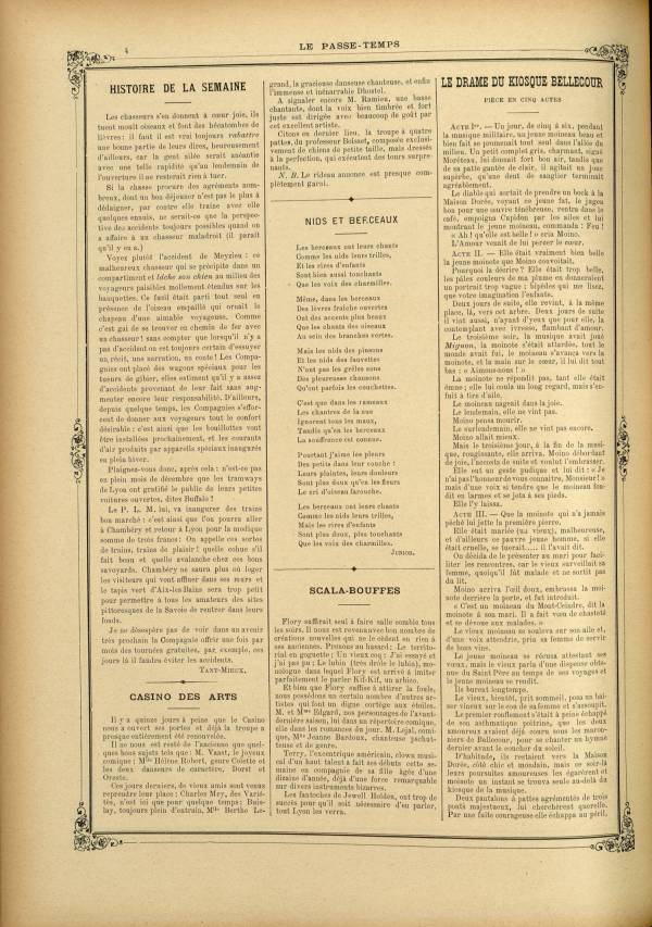 
						Affichage en mode lecture de la page
					