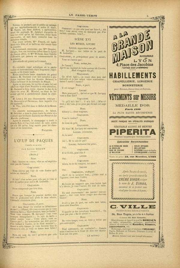 
						Affichage en mode lecture de la page
					