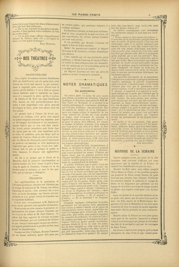 
						Affichage en mode lecture de la page
					