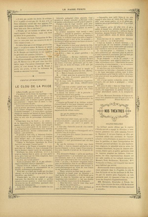 
						Affichage en mode lecture de la page
					