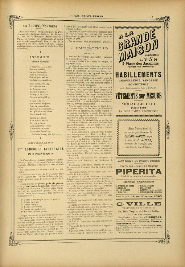 
						Affichage en mode lecture de la page
					