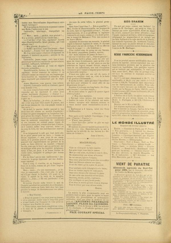 
						Affichage en mode lecture de la page
					