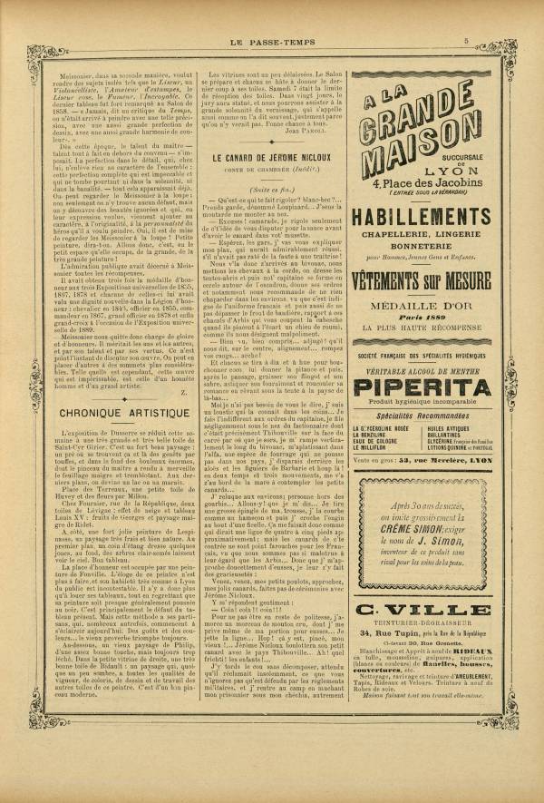 
						Affichage en mode lecture de la page
					