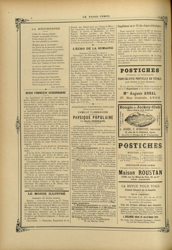 
						Affichage en mode lecture de la page
					