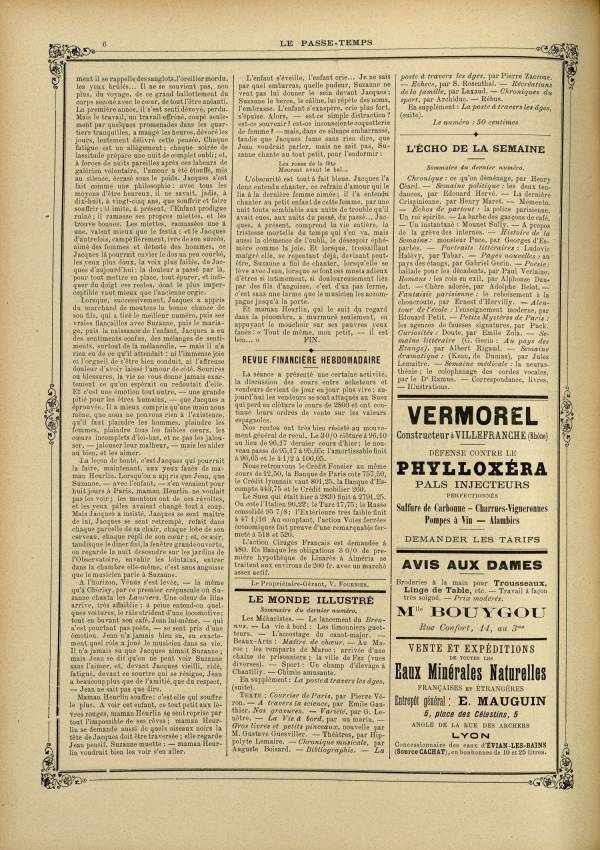 
						Affichage en mode lecture de la page
					