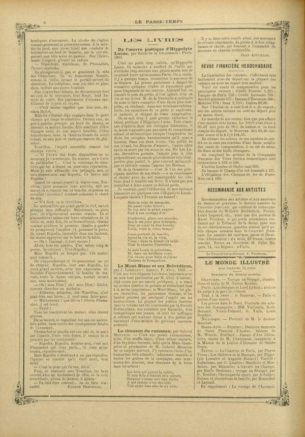 
						Affichage en mode lecture de la page
					