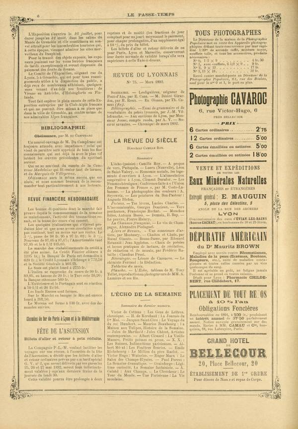 
						Affichage en mode lecture de la page
					