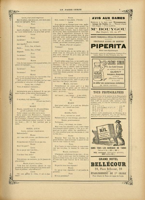 
						Affichage en mode lecture de la page
					