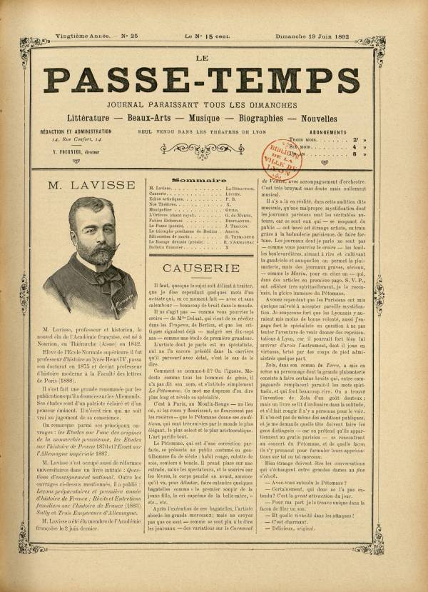 
						Affichage en mode lecture de la page
					