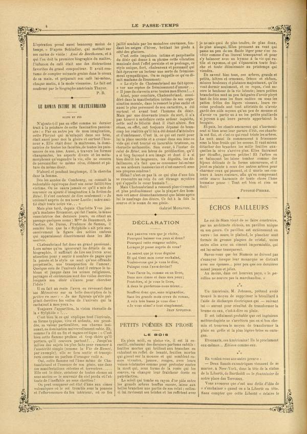 
						Affichage en mode lecture de la page
					