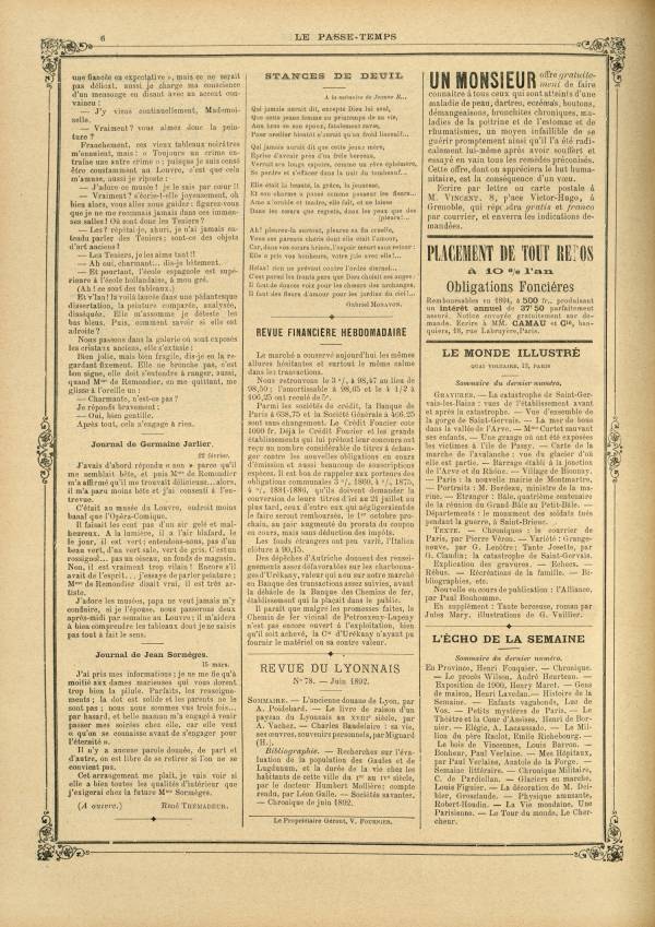 
						Affichage en mode lecture de la page
					