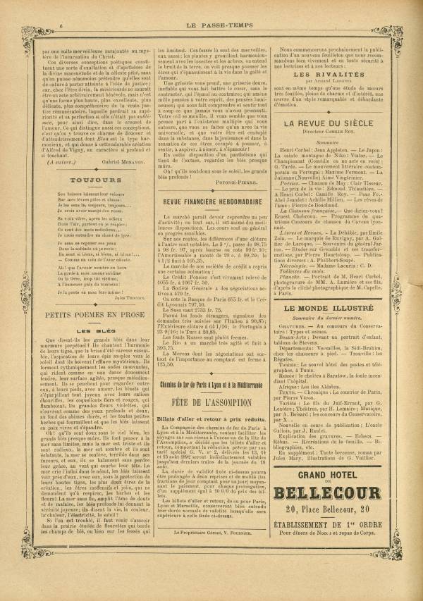 
						Affichage en mode lecture de la page
					