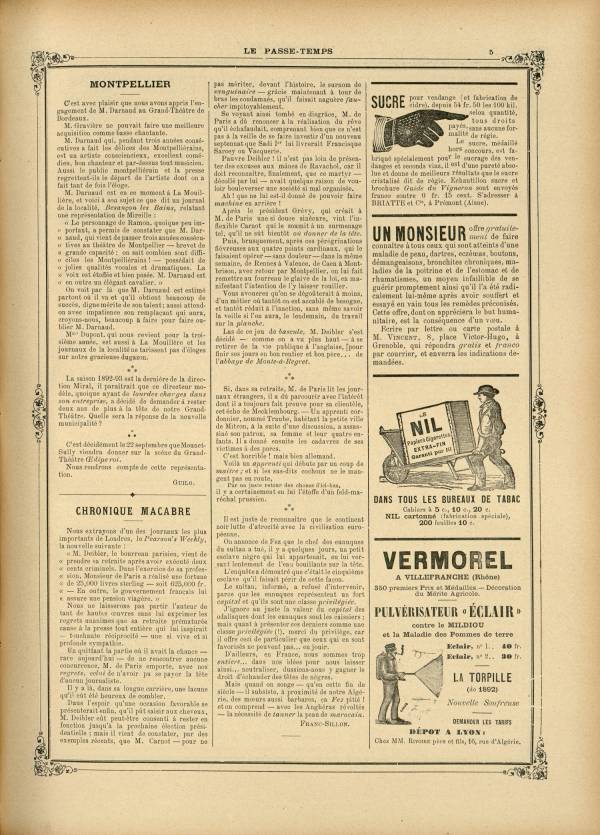 
						Affichage en mode lecture de la page
					