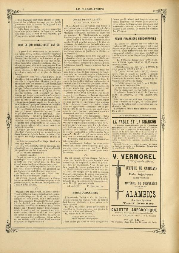 
						Affichage en mode lecture de la page
					