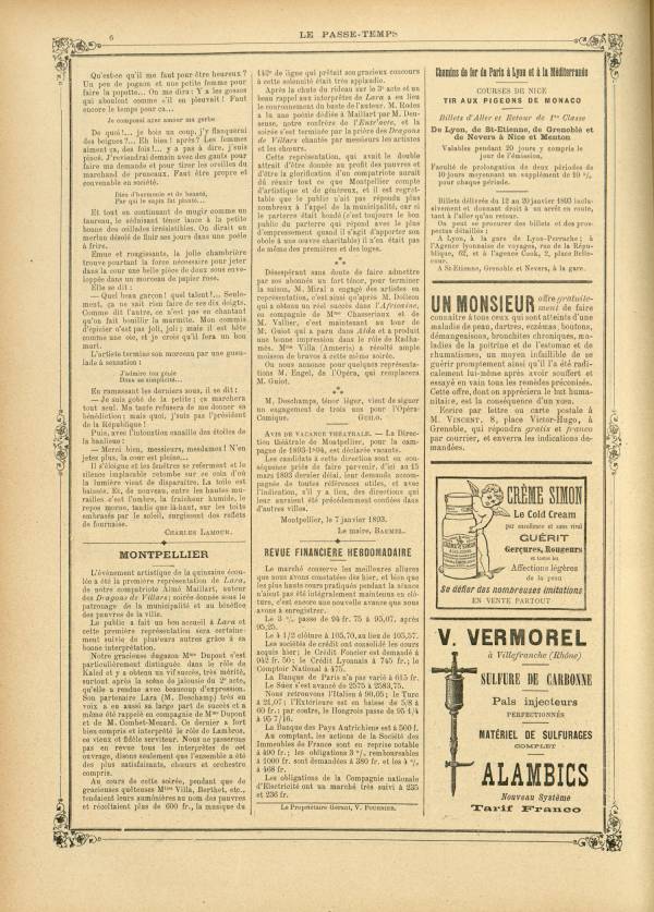 
						Affichage en mode lecture de la page
					