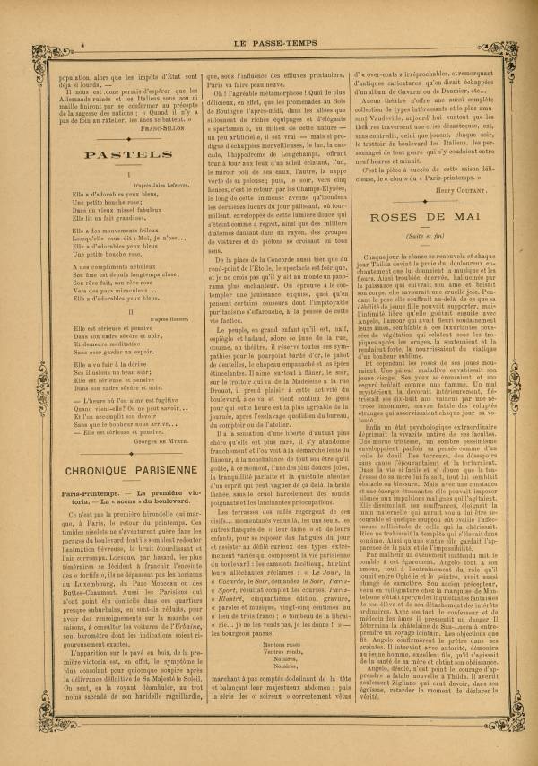 
						Affichage en mode lecture de la page
					