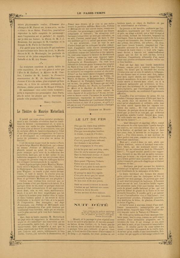 
						Affichage en mode lecture de la page
					