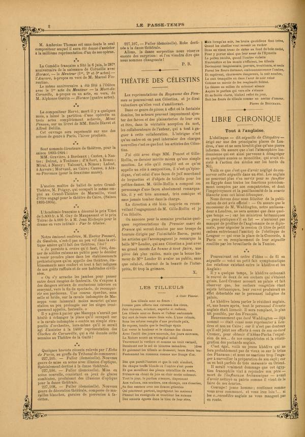 
						Affichage en mode lecture de la page
					