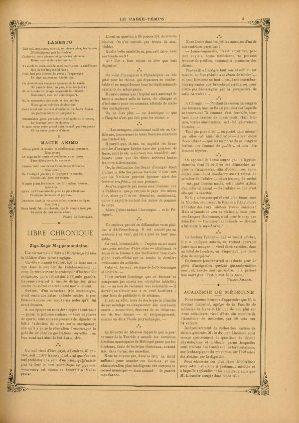 
						Affichage en mode lecture de la page
					
