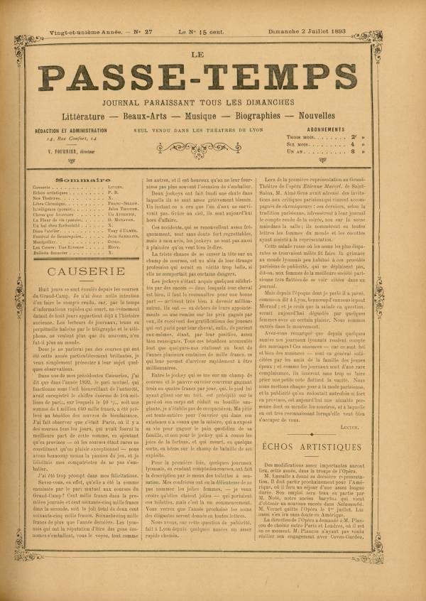 
						Affichage en mode lecture de la page
					