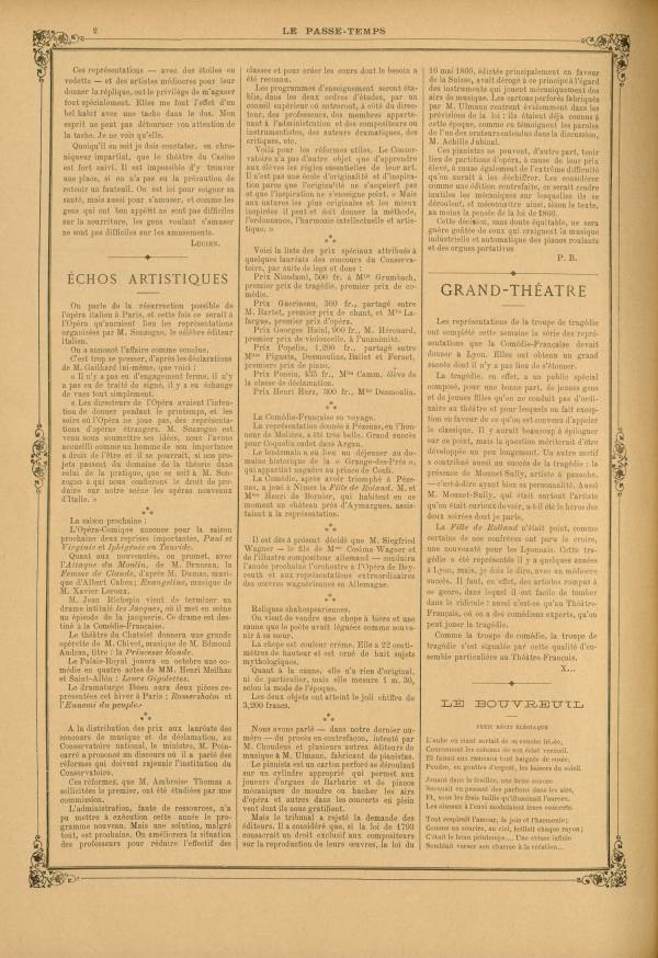 
						Affichage en mode lecture de la page
					