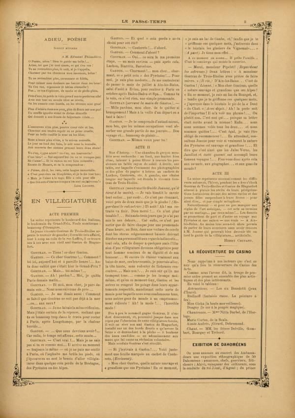 
						Affichage en mode lecture de la page
					