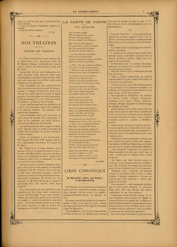 
						Affichage en mode lecture de la page
					
