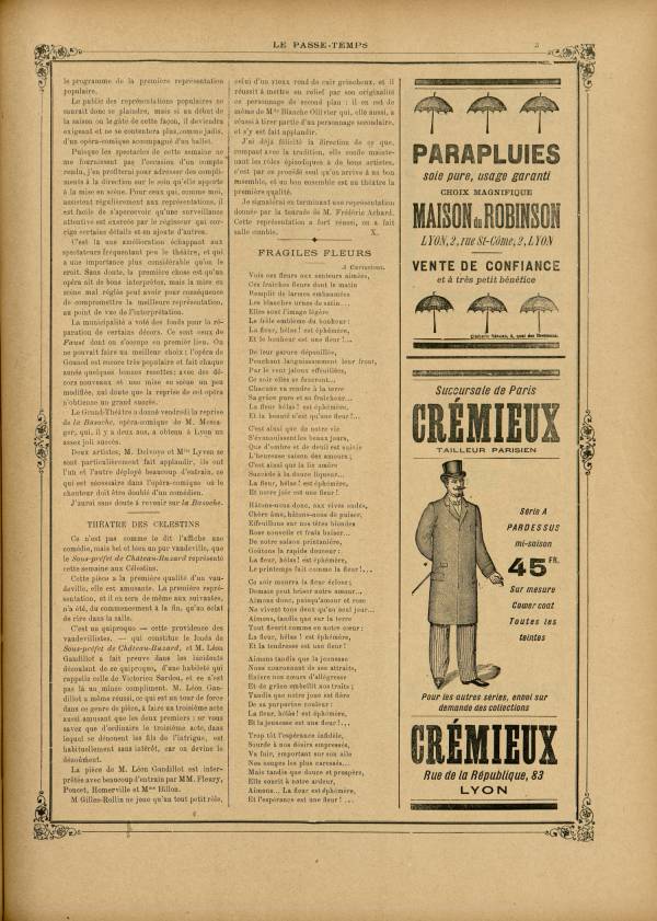 
						Affichage en mode lecture de la page
					