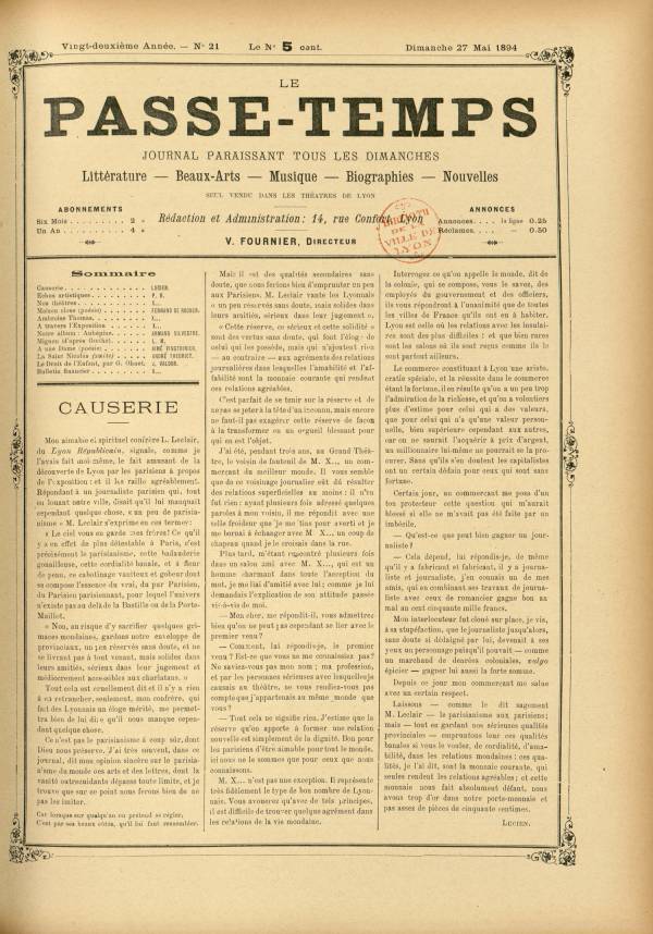 
						Affichage en mode lecture de la page
					