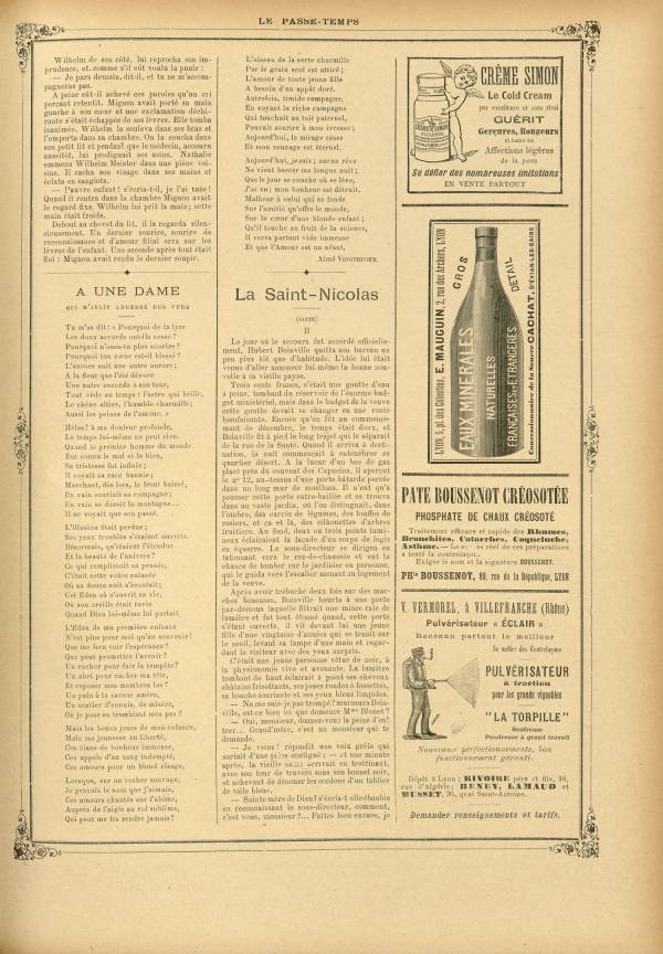 
						Affichage en mode lecture de la page
					