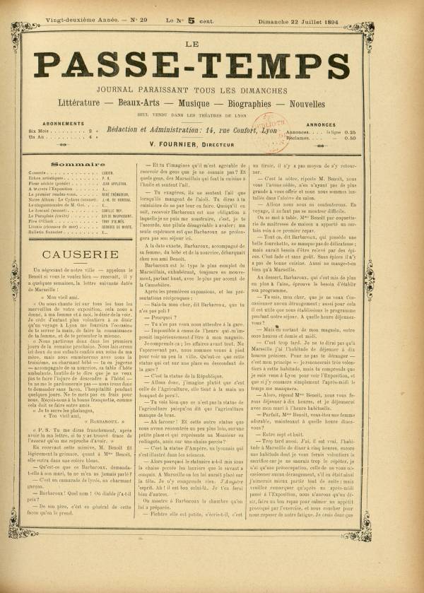 
						Affichage en mode lecture de la page
					