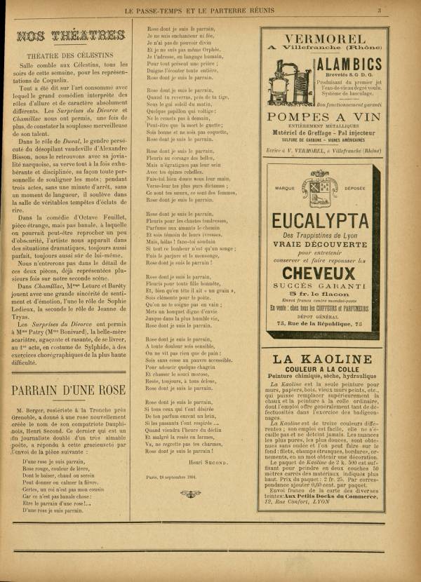 
						Affichage en mode lecture de la page
					