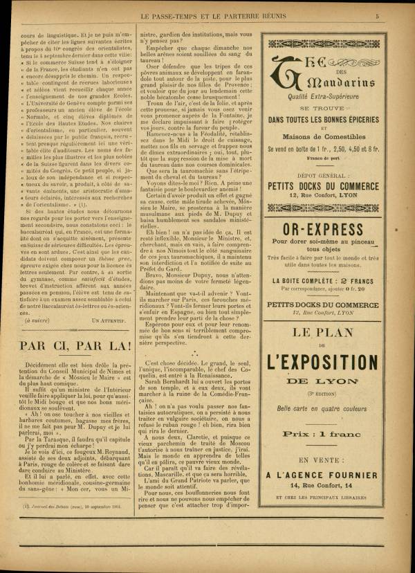 
						Affichage en mode lecture de la page
					