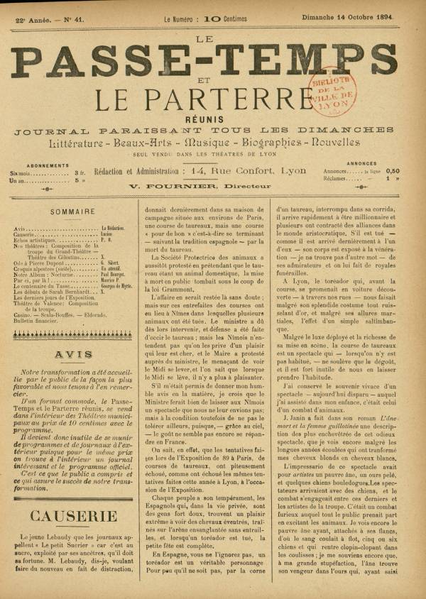 
						Affichage en mode lecture de la page
					