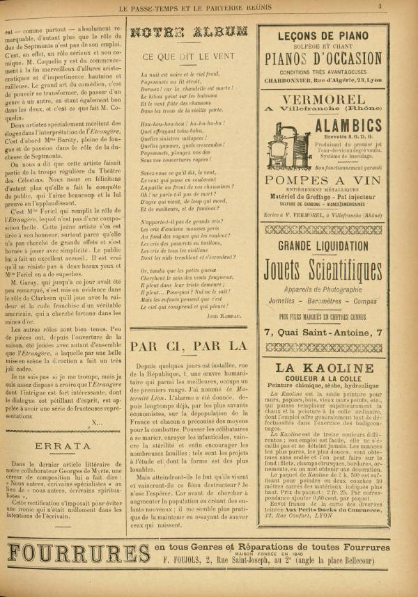 
						Affichage en mode lecture de la page
					