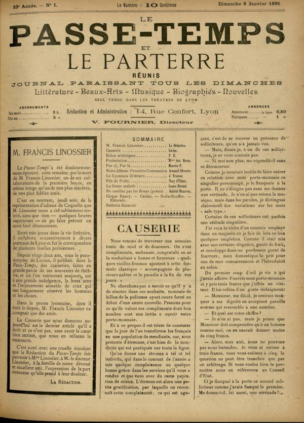 
						Affichage en mode lecture de la page
					